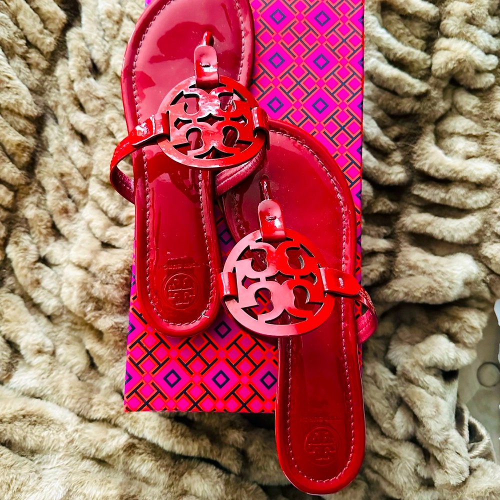 Tory Burch Miller Patent Leather Sandals